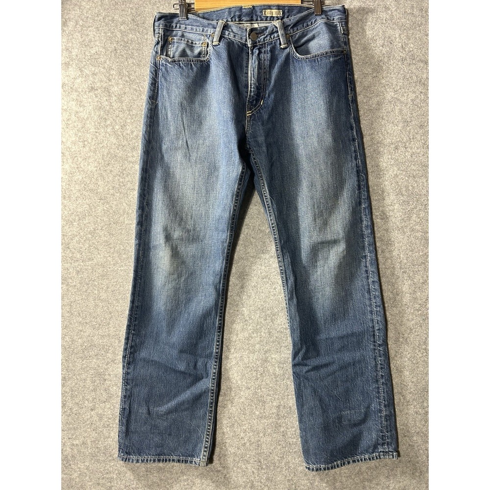 Vtg Polo Ralph Lauren Authentic Dungarees Jeans 32x30 90s Y2K Distressed Faded